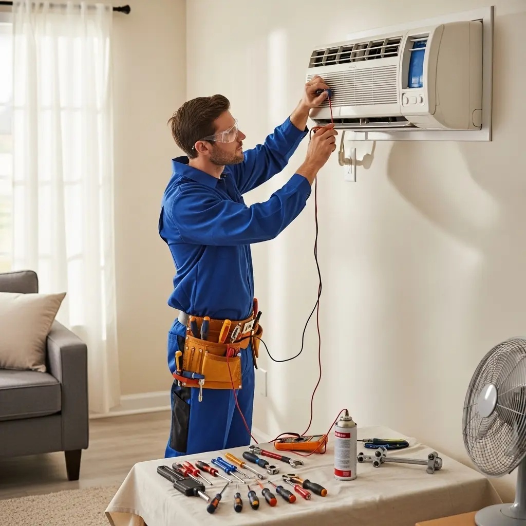 Kınık Eminçelik Eminçelik klima gaz dolumu ve bakım – Enerji verimliliği artırıldı. - Teknik servis örneği